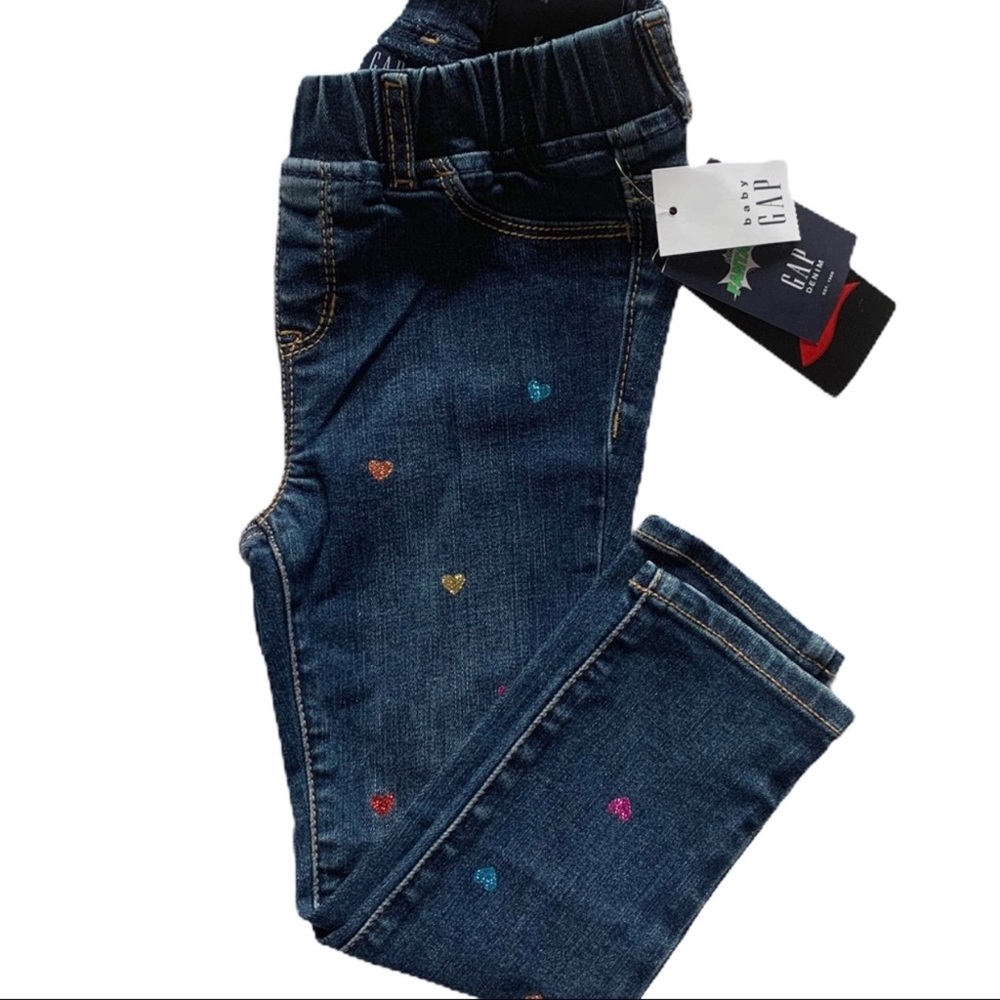 GAP | Glitter Heart Jegging NWT